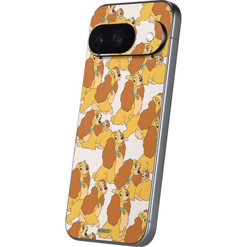 Disney Lady & The Tramp Lady Pattern Google Pixel 9 Skin